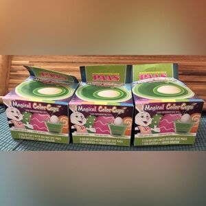 PAAS Magical Color Cups Egg Decorating Kit — Lot of 3, New in Box